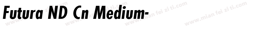 Futura ND Cn Medium字体转换